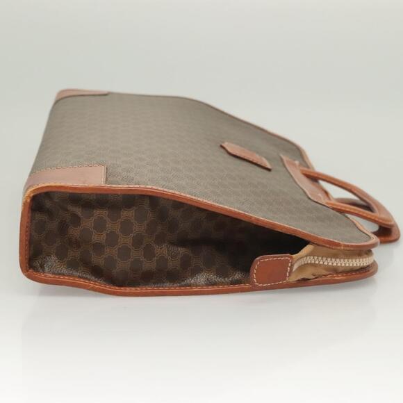 CELINE Macadam Canvas Hand Bag Pvc Leather Brown - Picture 4 of 13